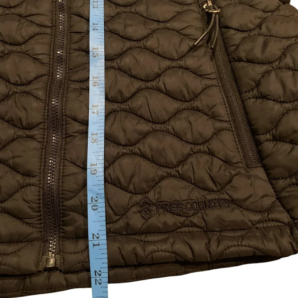 ​Free Country‎ Black Onion Quilted Puffer Vest Gorpcore Minimalist S